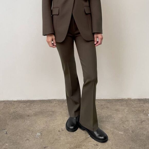 ZARA FLARED FULL LENGTH PANTS LIMITED EDITION - Picture 1 of 8